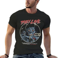 New they live, John Carpenter, horror T-shirt oversize T-shirt Vintage T shirt graphic tees mens big and tall T shirts