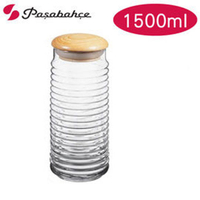 【Pasabahce】歐式 創意原木雲朵儲物罐 1500cc 餅乾罐 糖果罐 儲藏罐 保鮮罐 玻璃罐