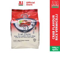 A1 Sup Putih Bihun Berperisa Ketam (100g x 4 pek) Bihun Ketam