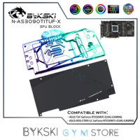 Bykski GPU Water Copper Block For ASUS TUF / ROG STRIX-LC RTX3090Ti -O24G-GAMING VGA Card，Radiator Water Cooling Liquid Cooler