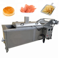 Automatic Food Frying Gas Continuous Frier Machine Potato Chips Donut Electric Snack Deep Fryer Making Machine