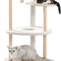 Cat Tree Cat Tower for Indoor Cats Beige