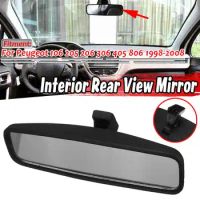1x Car Interior Rear View Mirror car interior mirror Anti glare Car Wide Mirror for Peugeot 106 205 206 306 405 806 1998-2008