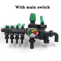 Agricultural Sprayer Control Shut Off Valve 4 Way Water Splitter Pipe Ball Valve Electric Magnetic Valve Actuator Ball Valve