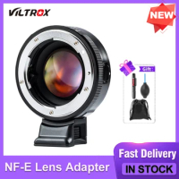 Viltrox NF-E Manual Aperture Lens Adapter Focal Reducer Speed Booster for Nikon F Lens to Sony E mount A7 A7SII A6600 NEX-7