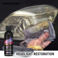 Headlight Restorer Headlight Restoration Kit Polishing Repair Clean Coating For Car Light Lens Remove Oxidation Scratch