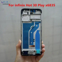 1pcs Front Frame LCD Support Frame for infinix Hot 30 Play X6835 Repair Parts