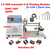 Automatic Coil Winder Winding Machine, 0.2-3.0mm Wire 820 830, High Quality, 220V, 110V, 750W