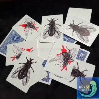 Fly Cards trick Magic Props Magic Card Sets Magic Trick Mentalism Illusion Funny Close Up Magia Toy