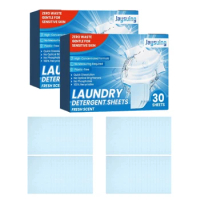 30pcs/Pack Convenient and Safe Laundry Detergent Washing Solution Washing Powder Soap for All Fabric Types Detergent