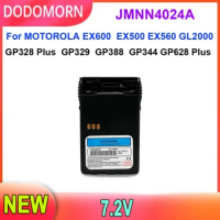 DODOMORN New Battery JMNN4024A For MOTOROLA EX600 EX500 EX560 GL2000 GP328 Plus GP329 GP344 GP388 GP628 Plus