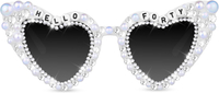 40th Birthday Glasses for Women - 40 Years Old Sunglasses for Happy Party Gifts Accessories and Favo