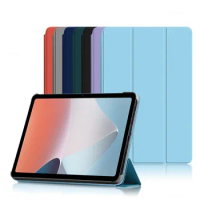 For Oppo Pad Air 2022 Case 10.36 inch Tri-Folding Magnetic PU Leather Stand Back Tablet Shell for Oppo Pad Air 10.36" Cover