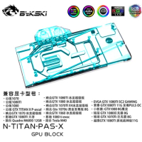 Bykski N-TITAN-PAS-X Full Cover GPU Water Block For GTX1080 1080ti Founders Edition Titan XP TITAN X Graphics Card,GPU Cooler