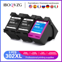 IBOQVZG Refill For HP 302 XL For HP302 302XL Ink Cartridge For HP Deskjet 1110 1111 1112 2130 OfficeJet 3830 3833 4652 Printer