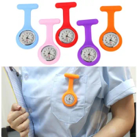 Pocket Watch High Quality Silicone Nurse Watch Solid Medical Pocket Watch Pin Pocket Watch Hanging Watch Brooch Decor