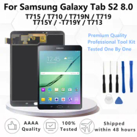 OEM AMOLED For Samsung Galaxy Tab S2 8.0 SM-T710 / T713 / T715 / T719 LCD Display Touch Screen Digitizer Assembly Replacement