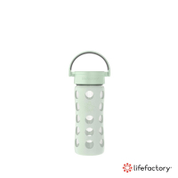 【Lifefactory】平口玻璃水瓶350ml(CLAN-350R-LGR)淡綠色