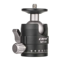 Cavitx MT-03 Mini Ball Head Camera Panoramic Tripod Head Metal Ballhead With Arca Swiss Quick Release Plate