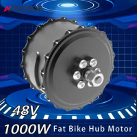 48V 1000W Fat Bike Hub Motor 170mm 190mm Fork Size Freewheel Hub Motor for Fat Electric Bicycle Snow