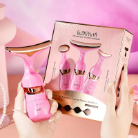1pc GUSHIYUFA 3-in-1 Facial Massage Beauty Device, Vibrating Eye Neck Face Care Instrument, Pink, AA