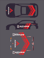 [WHITE TONER] Decal Hot Wheels CIVIC EG ADVAN