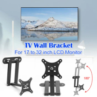 Adjustable TV Wall Mount Bracket TV Frame Holder Stand Cold Rolled Steel Sheet Multi-function 17 to 32 inch LCD Monitor