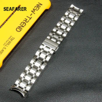 Curved End Stainless Steel Watchband for Tissot 1853 Couturier T035 18mm 22mm 23mm 24mm Watch Band Women Men's Strap Bracelet