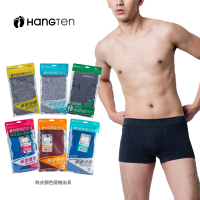【Hang Ten】經典彈力舒適平口褲(男內褲 四角褲 款式顏色隨機)