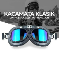 Nordson Kacamata Unisex Goggles Classic Vintage Harley UV Protection - Menjadi Lebih Gaya dan Aman s