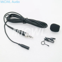 Black Lavalier Microphone for Sennheiser G2 G3 G4 Wireless ME2 Lapel Belt Pack System 2m wire