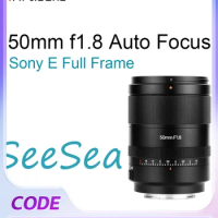 7Artisans 50mm f1.8 Full Frame Auto Focus Lens for Sony E Mount Mirrorless Cameras