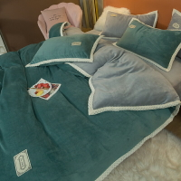 冬天加厚珊瑚絨四件套雙面絨法蘭絨床單被套牛奶絨床上用品三件套