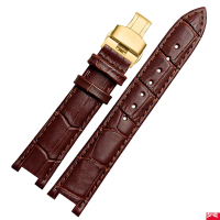 Genuine Leather Watchband for MK Mk2277 2425 Table Notch Watch Band Michael Kors Mike Coles Female W