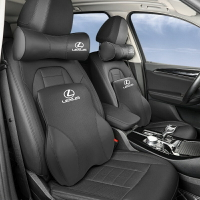 Lexus 汽車頭枕靠枕ES-350 RX300 GS LS IS LX CT車用護頸枕記憶棉頸枕