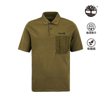 Timberland 男款深橄欖色 TimberCHILL TM 科技短袖Polo衫|A2NAX302