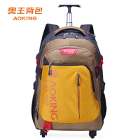 Aoking 22 Inch Water Proof Rolling Luggage Backpack 20 Inch Men Business Travel Trolley Bag with Wheels Rolling Suitcase Bag