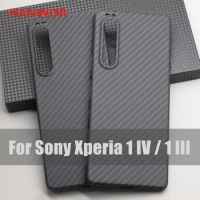 HANWOR Real Carbon Fiber Protective Case for Sony Xperia 1 III IV High-quality Aramid Fiber Xperia 1 IV Ultra-thin Cases Cover