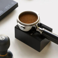 Timemore NEWMagic Cube Coffee Tamping Station Portafilter Holder Espresso Coffee Tamper Mat Stainless Steel Coated with Silicone