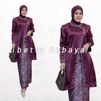Set Kebaya Sofia Rok Songket Free Hijab / Kebaya Modern / Kebaya Pesta / Kebaya Wisuda / Kebaya Jumb