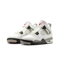 【NIKE 耐吉】Nike Air Jordan 4 Retro White Cement GS 白水泥 經典 休閒鞋 大童鞋 IB4171-100
