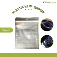 Plastik Klip (Plastik ZIPPER) Tebal Packing Snack Ukuran Sedang 18x23