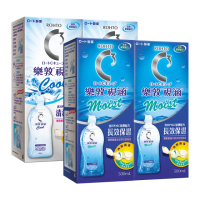 【樂敦】視涵水感多效保養液 長效保濕 / 清涼滋潤 500mLx4(隱形眼鏡藥水 彩片適用 全日水潤 鏡盒一體成形)