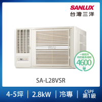 SANLUX 台灣三洋 4-5坪左吹變頻R32系列冷專窗型冷氣(SA-L28VSR)