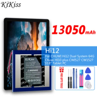 13050mAh KiKiss Hi12 Rechargeable Battery For CHUWI Hi12 Dual System 64G Chuwi HI10 plus CWI527 CW1527 10.8" Tablet PC