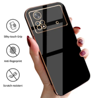 For Poco M4 Pro 5G Case For Poco X4 Pro M4 Pro Cover Luxury Plating Silicone Soft Phone Case For Xiaomi Poco M4 X3 Pro X3 X 3 F3