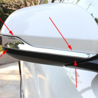 For Honda hrv 2015 car accessories ABS chrome side door mirror rim for honda HRV / VEZEL 2014 2015 2016 chrome molding of 2pcs