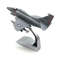 Diecast Metal 1:72 Scale USAF Marine Corps Skyhawk A-4 Aircraft Alloy Militarized Combat Aircraft Model Collection Toy Gift
