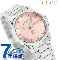 古馳 GUCCI G Timeless 石英表 手錶 品牌 女錶 女用 GUCCI YA1265047 粉紅 瑞士製造