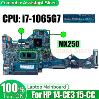 For HP 14-CE3 15-CC Laptop Mainboard DAG7AMB58C0 L67080-601 i7-1065G7 MX250 Notebook Motherboard